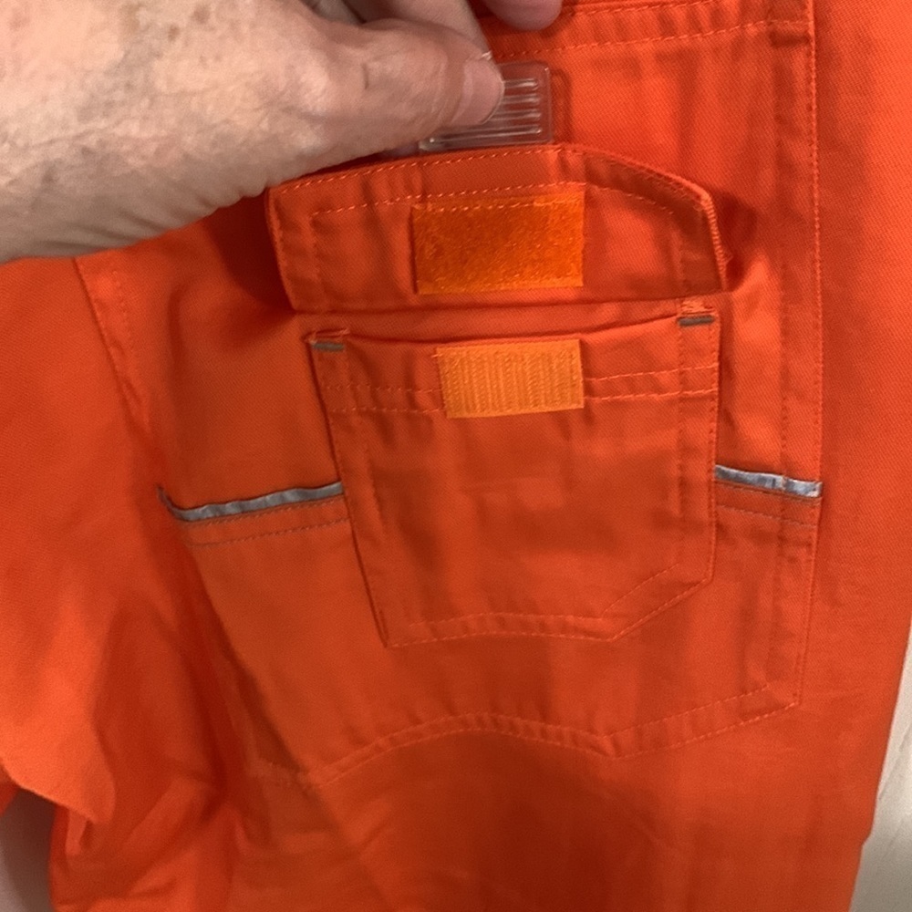 Campmor Isle Girl Orange Nylon Surf Capris pants Size 11 NWT many pockets - Picture 10 of 11
